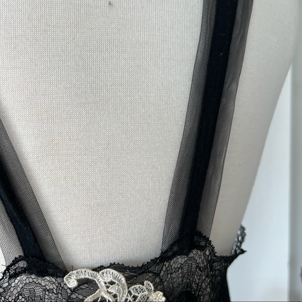 ON HOLD 🤍 LA PERLA VINTAGE BLACK LACE DETAILED MAXI DRESS - Picture 7 of 9